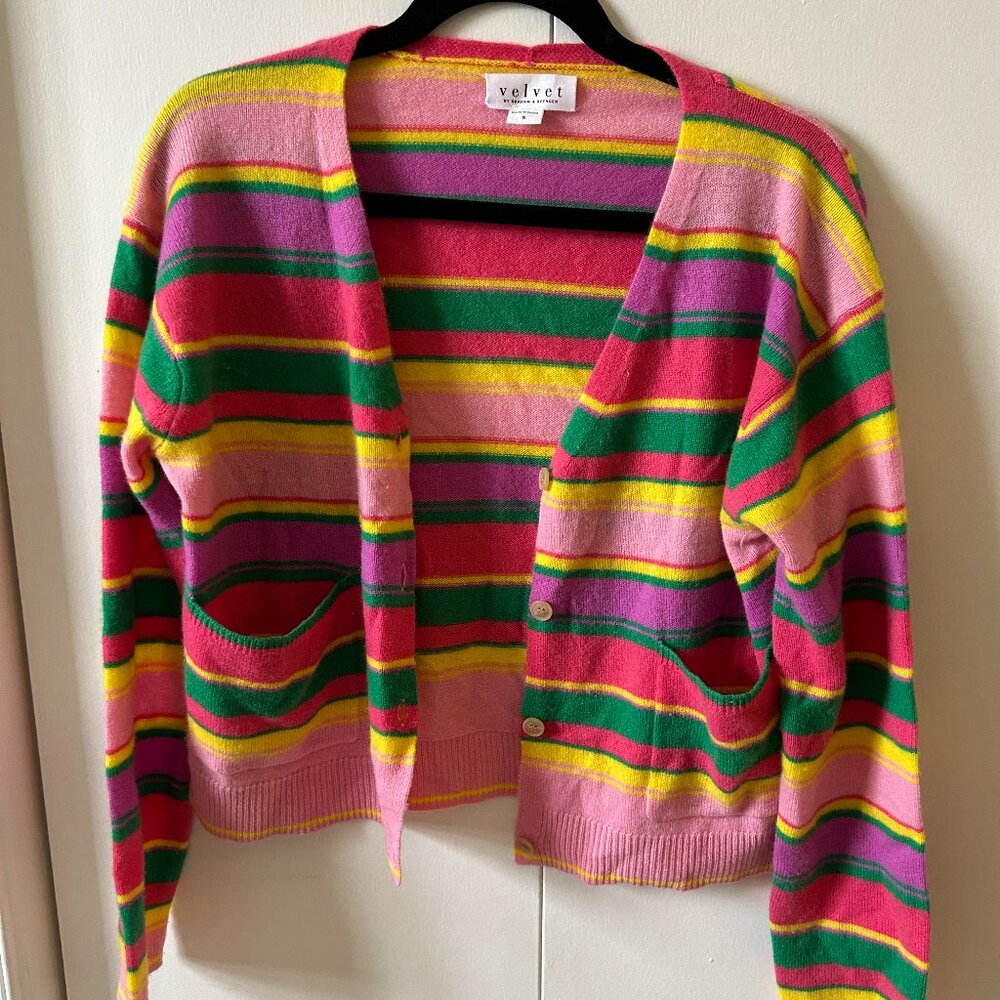 Colorful Cashmere Cardigan Size S